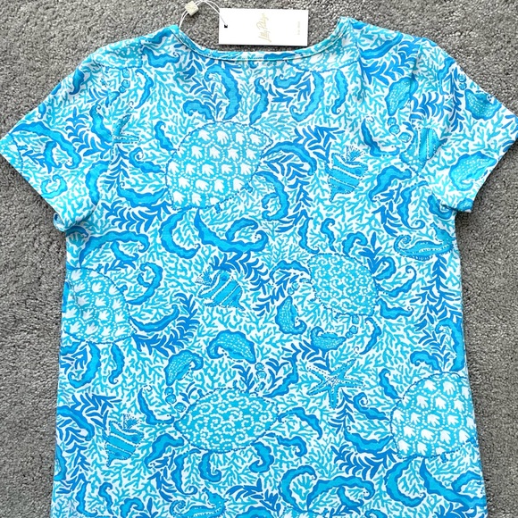 *NWT* Lilly Pulitzer Etta V-Neck Short Sleeve Dress Resort White Goombay Grooves - Picture 10 of 16